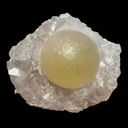 Botryoidal Yellow Fluorite on Amethyst Quartz Cluster – Natural Mineral Specimen from Madhya Pradesh - image 1