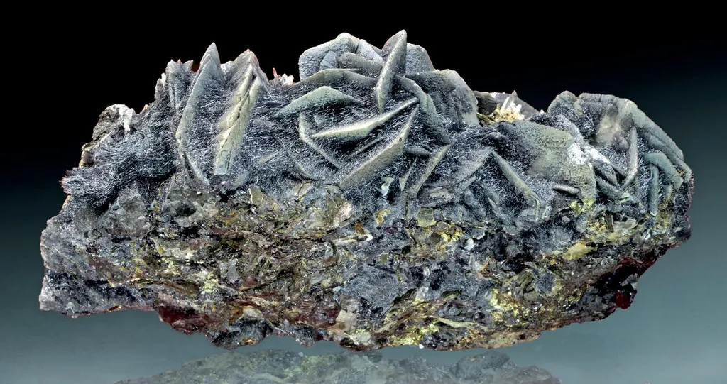 Boulangerite, Calcite - image 1