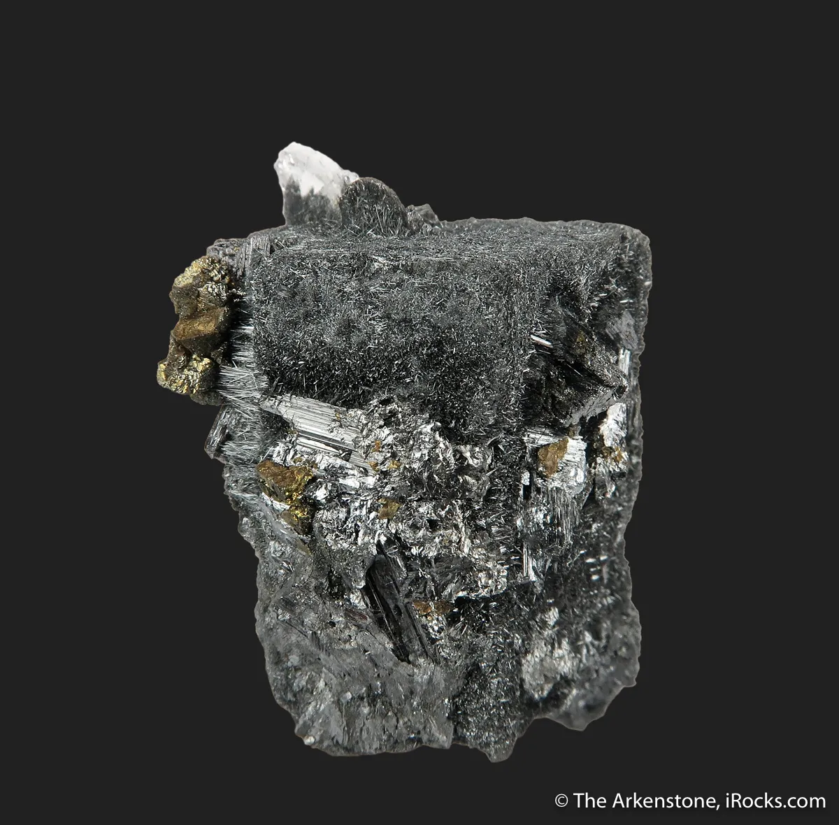 Boulangerite ps. Bournonite, with Chalcopyrite - image 4