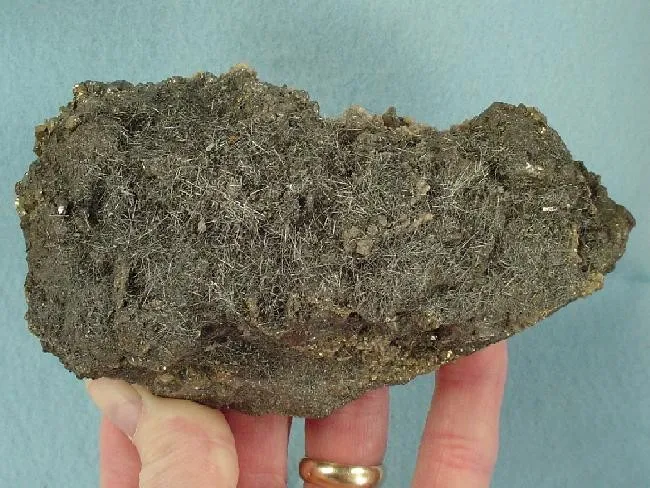 Boulangerite, Pyrite image