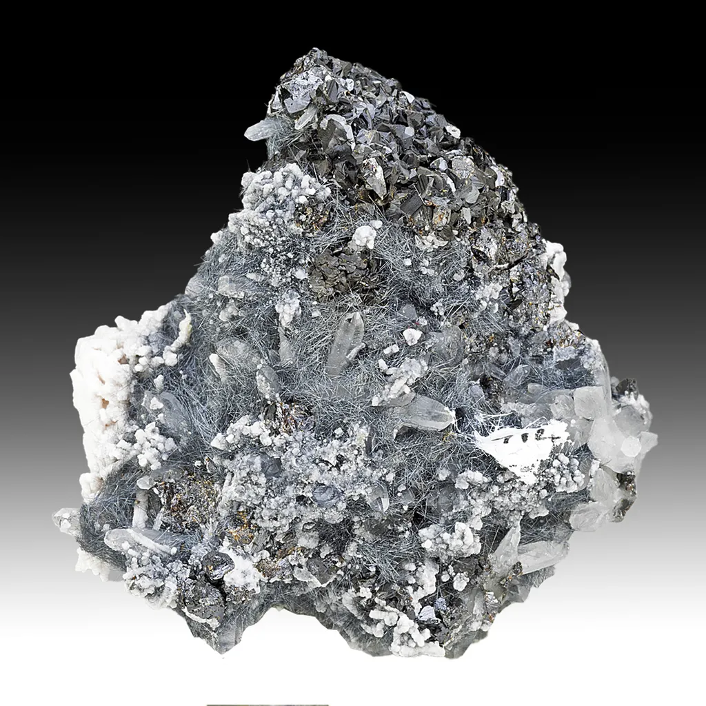 Boulangerite with Quartz, Sphalerite image