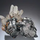 Bournonite and Freibergite on Quartz - image 1