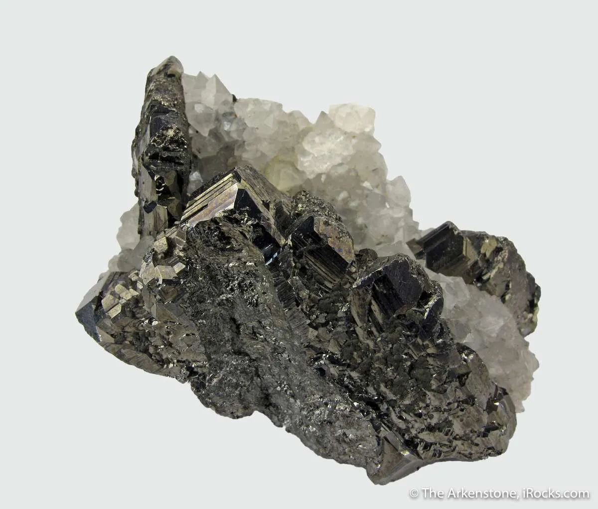 Bournonite and Quartz (circa mid 1800's) - image 5