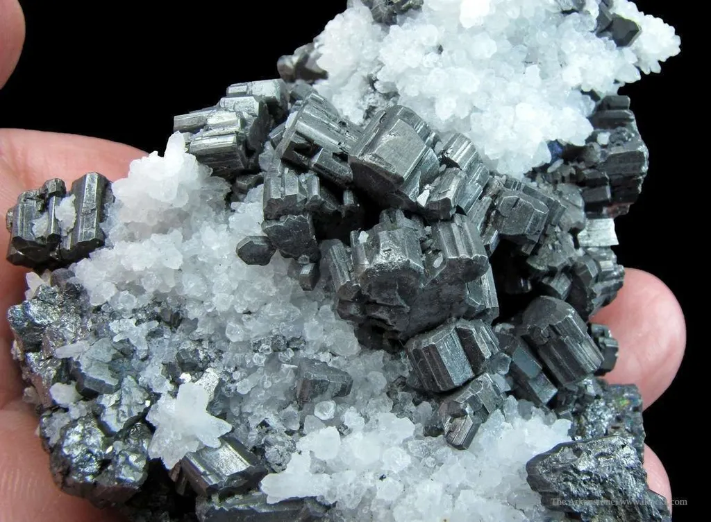 Bournonite and Quartz on Pyrite and Galena - image 3