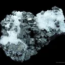 Bournonite and Quartz on Pyrite and Galena - image 2