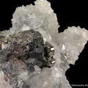 Bournonite and Quartz ps. Barite (mid-1800s) - image 3