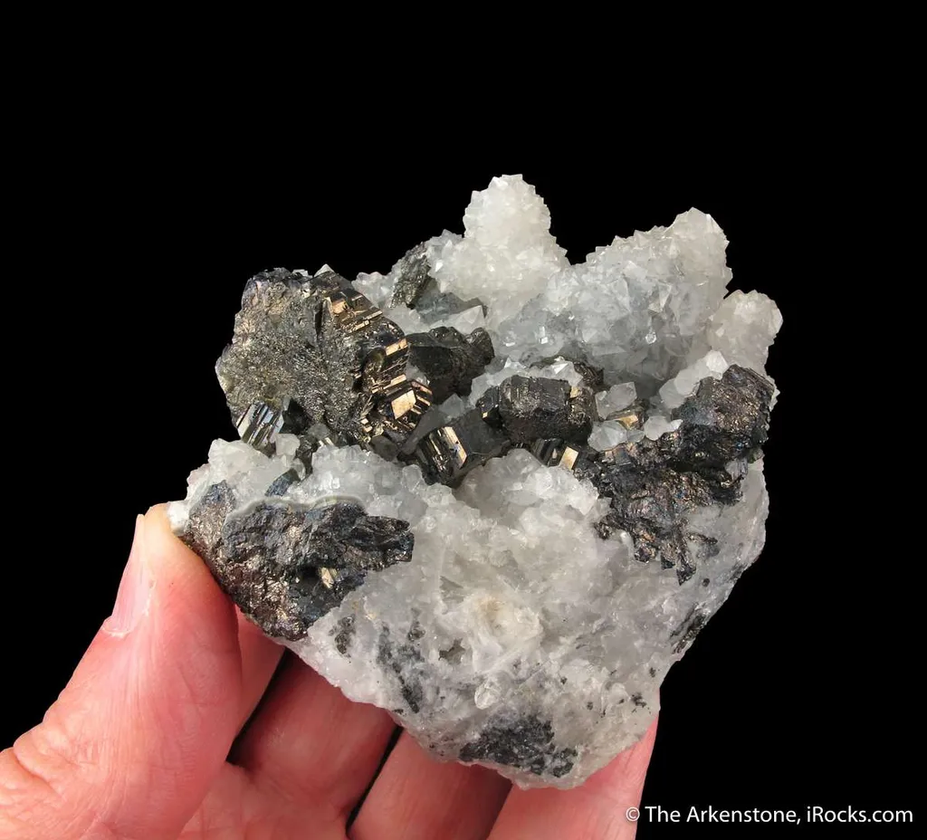 Bournonite and Quartz ps. Barite (mid-1800s) - image 2