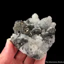 Bournonite and Quartz ps. Barite (mid-1800s) - image 2