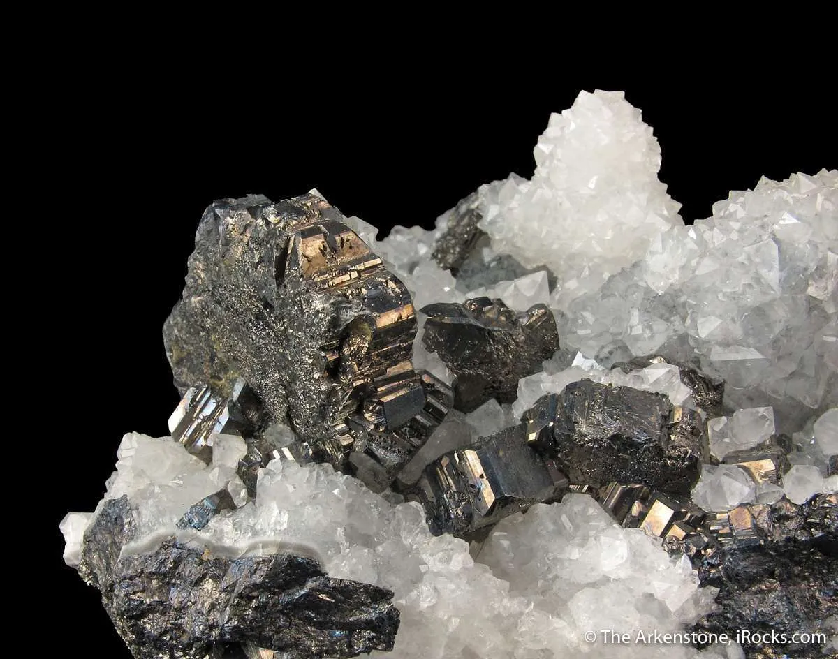Bournonite and Quartz ps. Barite (mid-1800s) - image 1