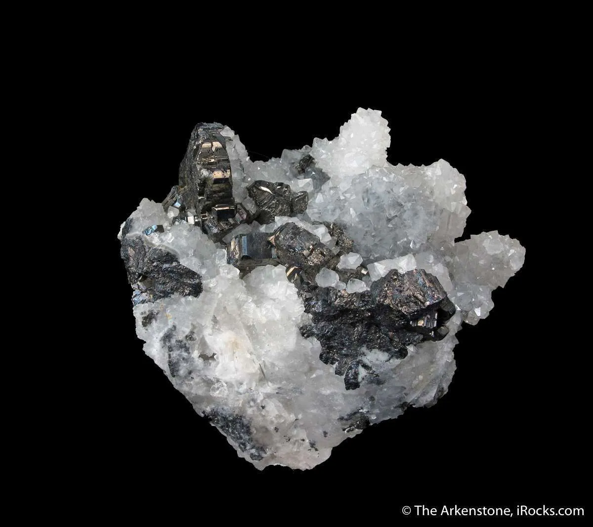 Bournonite and Quartz ps. Barite (mid-1800s) - image 6