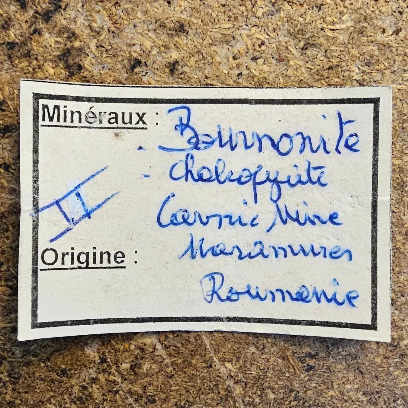 Bournonite & Chalcopyrite Calcite 107 grams - Cavnic Mine, Cavnic, Romania - image 7