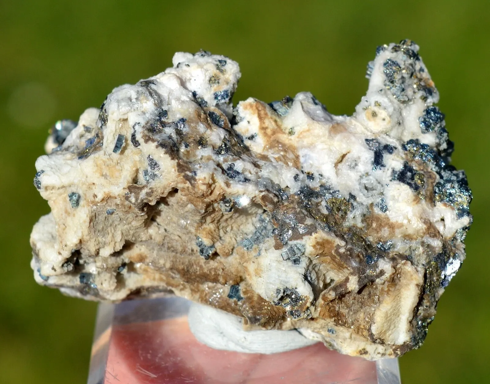 Bournonite & Chalcopyrite Calcite 107 grams - Cavnic Mine, Cavnic, Romania - image 6