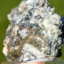 Bournonite & Chalcopyrite Calcite 107 grams - Cavnic Mine, Cavnic, Romania - image 5