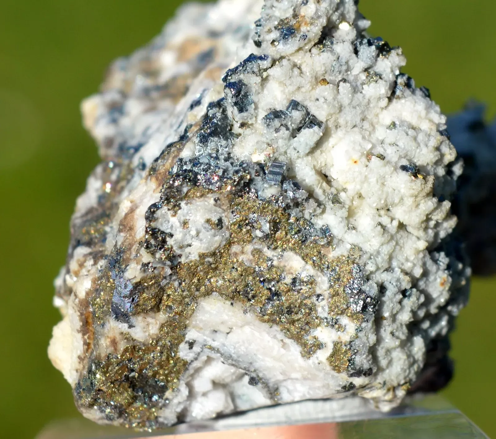 Bournonite & Chalcopyrite Calcite 107 grams - Cavnic Mine, Cavnic, Romania - image 5