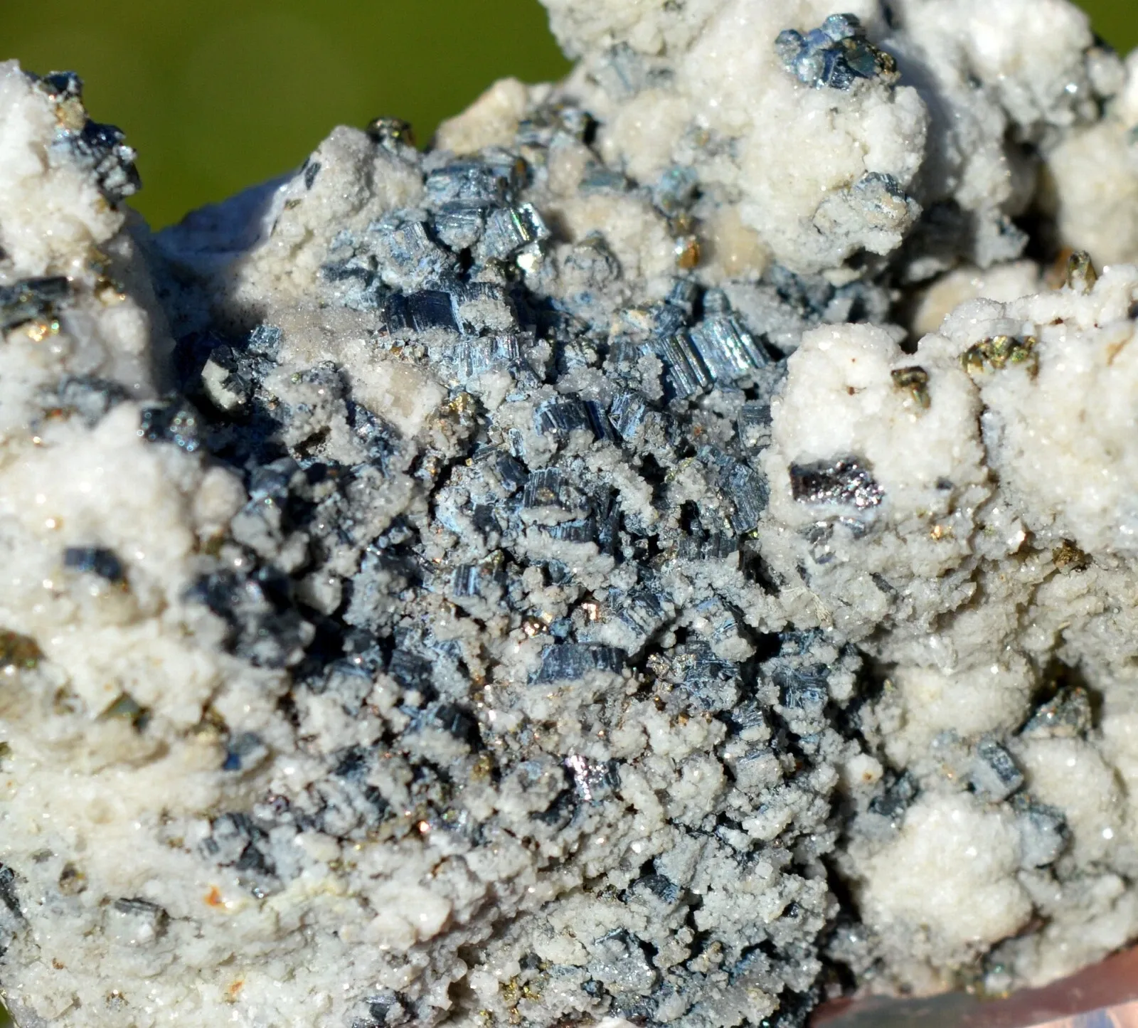 Bournonite & Chalcopyrite Calcite 107 grams - Cavnic Mine, Cavnic, Romania - image 2