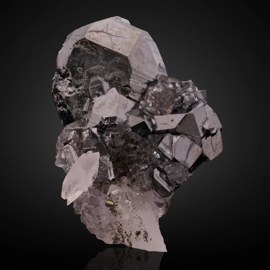 Bournonite, Fluorite, Quartz image