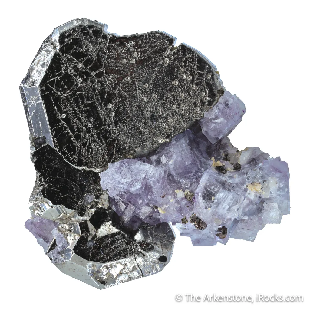 Bournonite on Fluorite - image 4