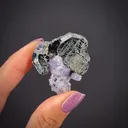 Bournonite on Fluorite - image 2