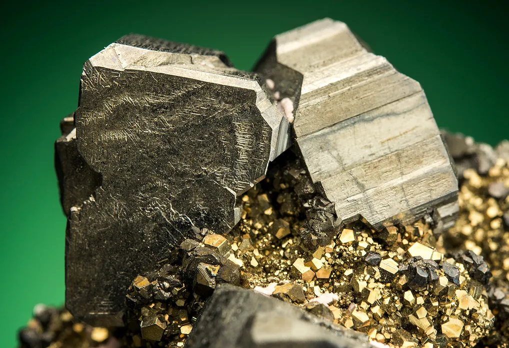 Bournonite on Pyrite - image 2
