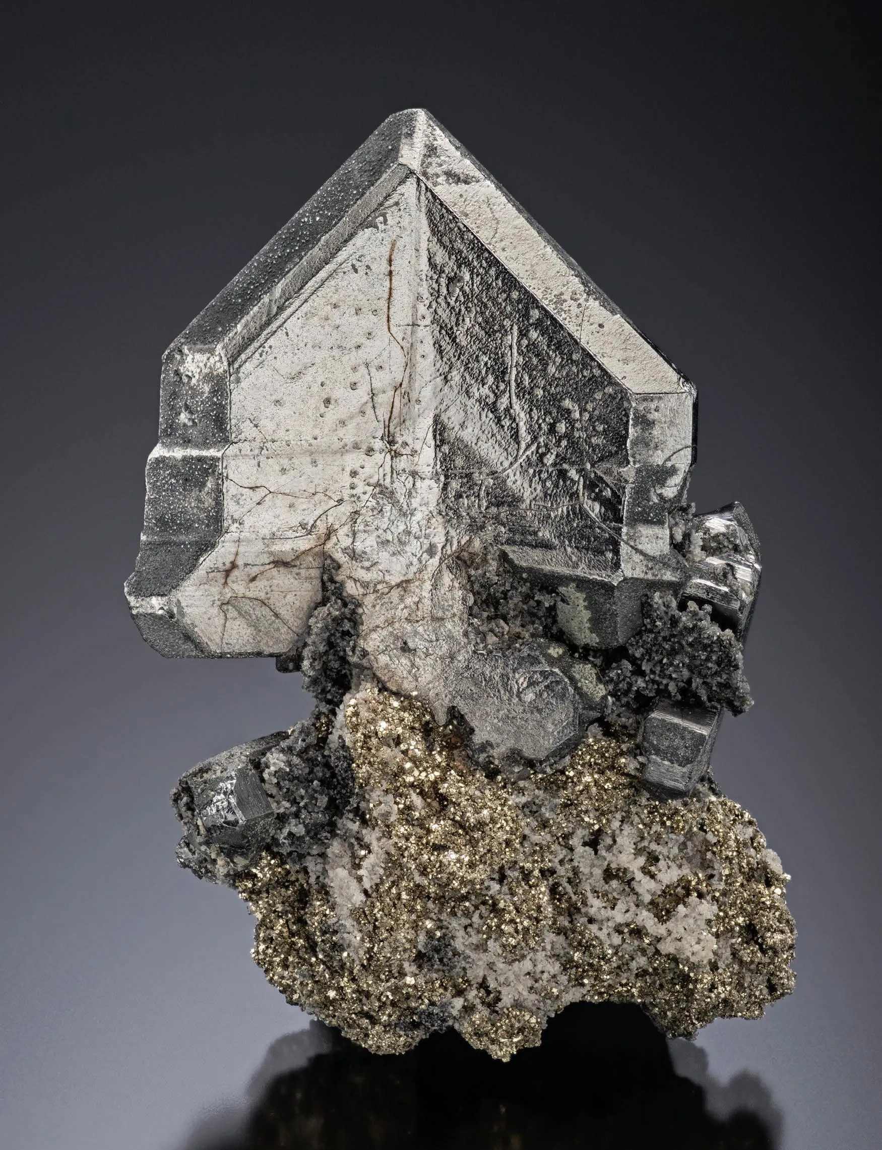 Bournonite on Pyrite - image 1