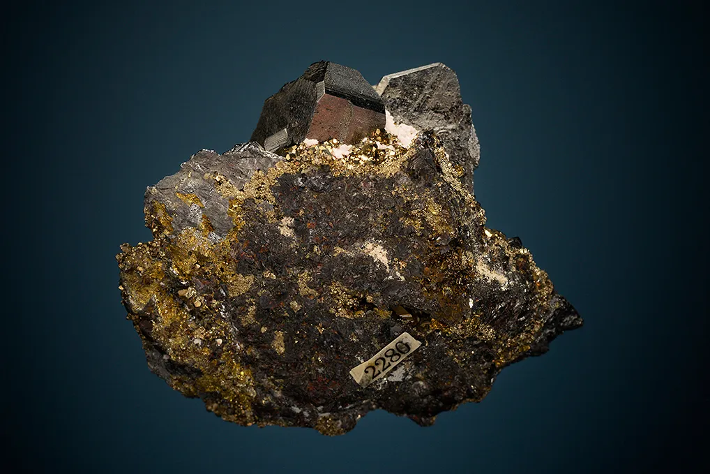 Bournonite on Pyrite - image 3