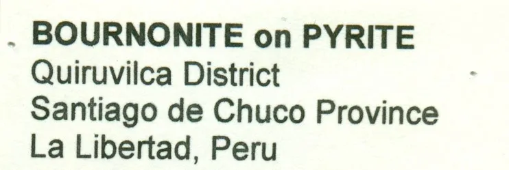 Bournonite on Pyrite - image 9