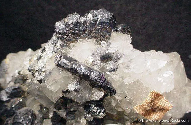 Bournonite on Quartz - image 2
