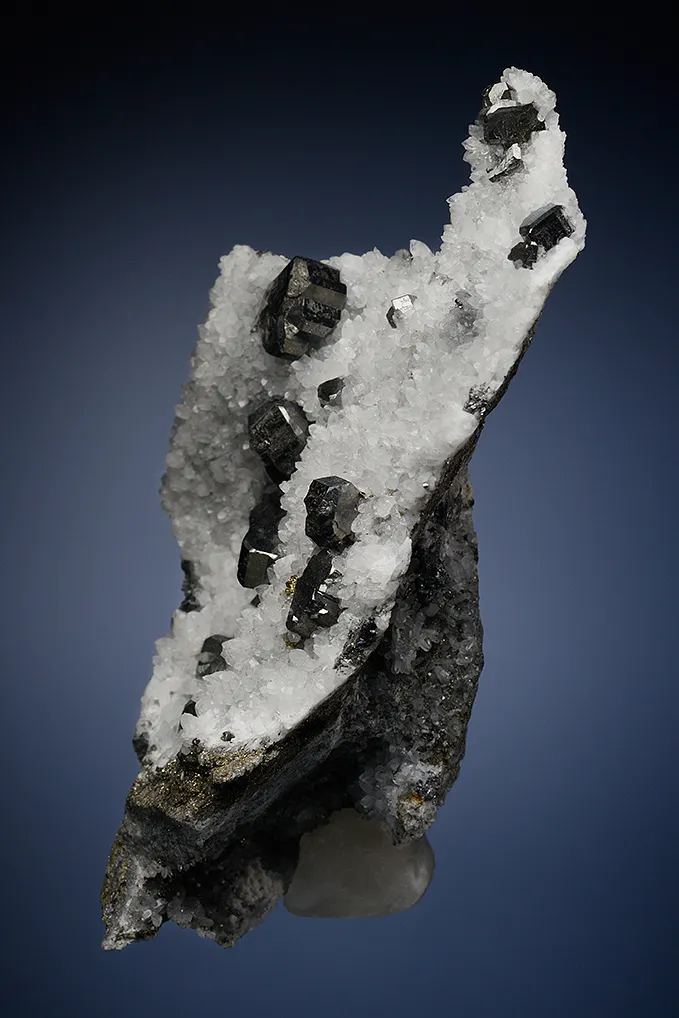 Bournonite on Quartz - image 3