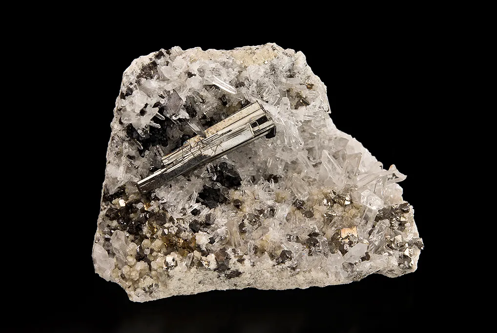 Bournonite on Quartz image