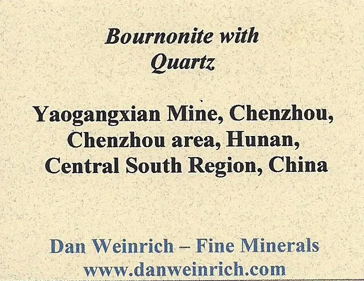 Bournonite on Quartz - image 8