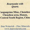 Bournonite on Quartz - image 8