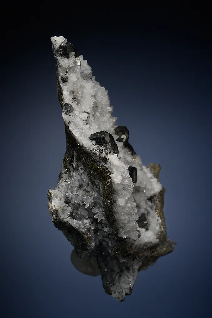 Bournonite on Quartz - image 4