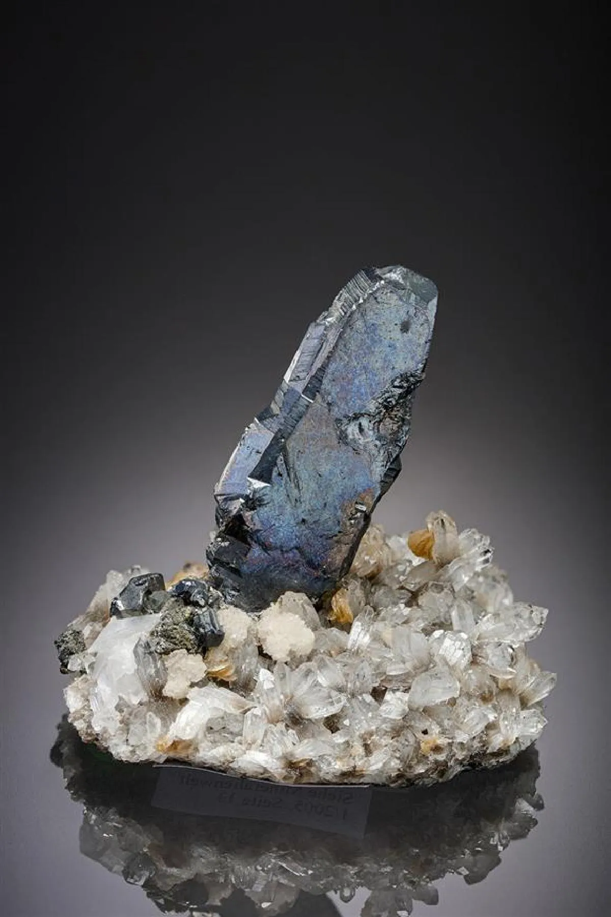 Bournonite on Quartz and Siderite - image 1