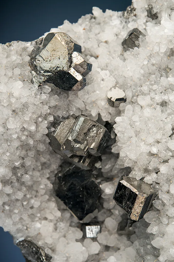 Bournonite on Quartz - image 2