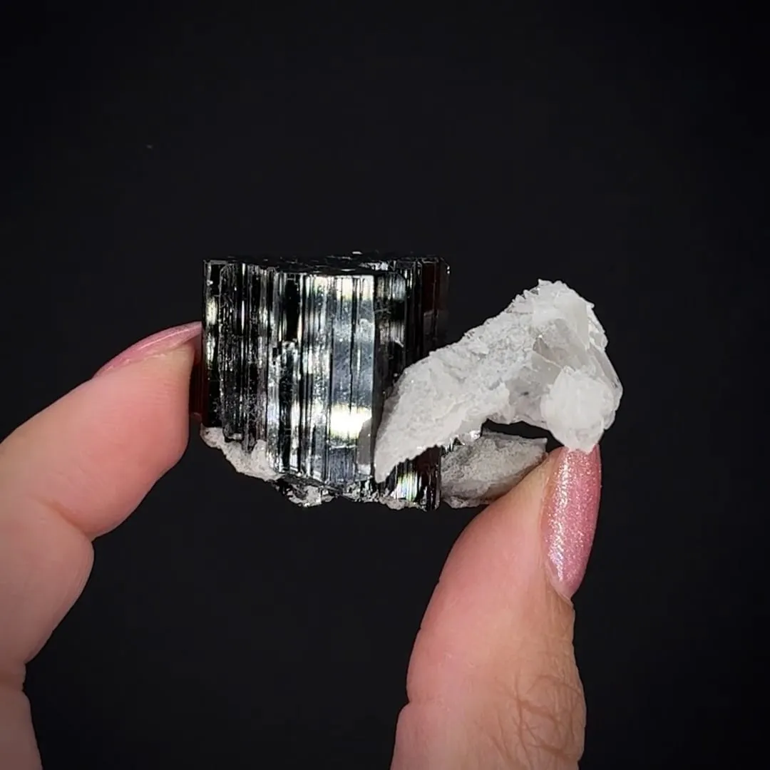 Bournonite on Quartz - image 2