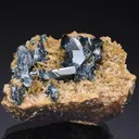 BOURNONITE on SIDERITE - image 1