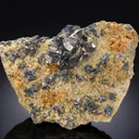 Bournonite on Siderite - image 1