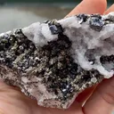 Bournonite, Pyrite and Calcite - image 5