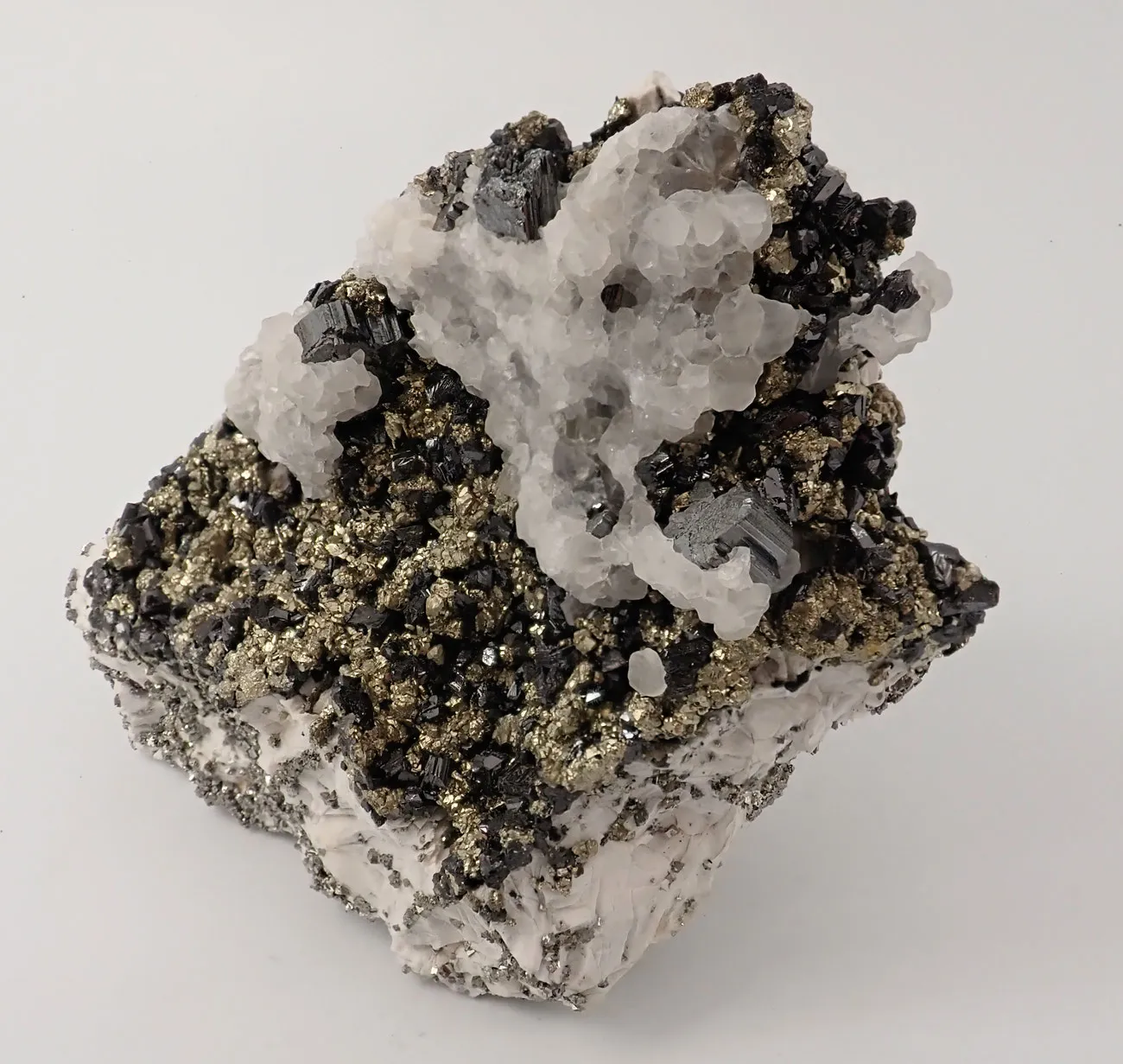 Bournonite, Pyrite and Calcite - image 3