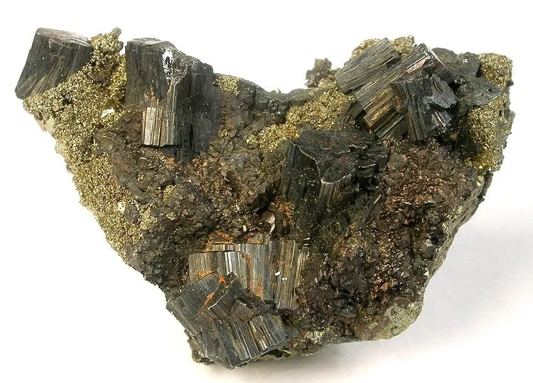 Bournonite, Pyrite image