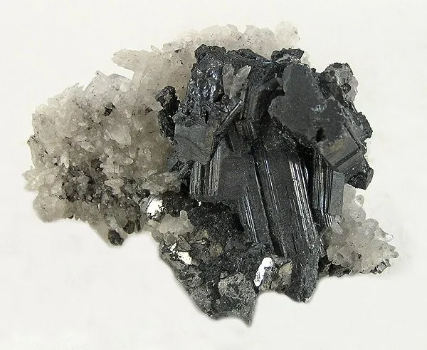 Bournonite, Quartz image