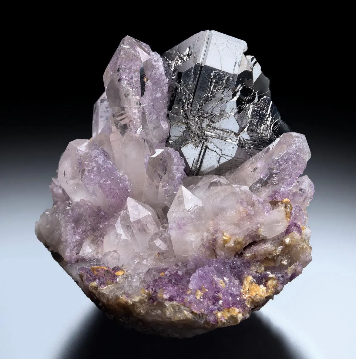 Bournonite, Quartz, Fluorite - image 1