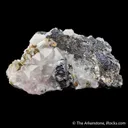 Bournonite (Twinned) with Chalcopyrite & Quartz - image 5