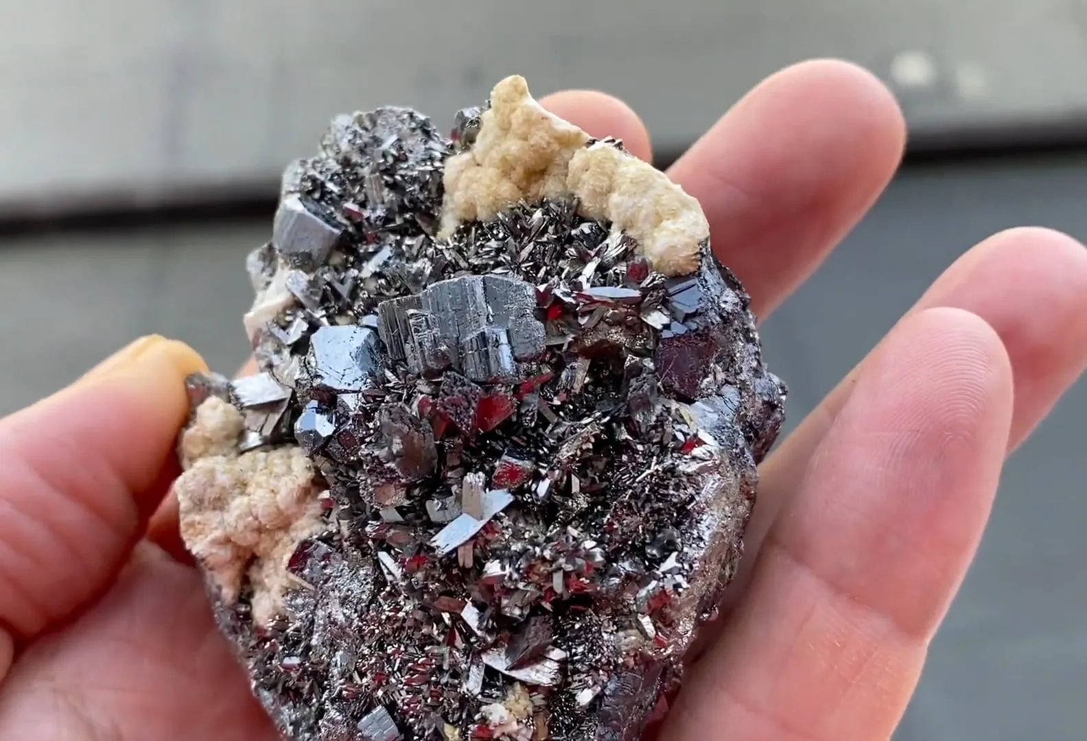 Bournonite with Arsenopyrite and Calcite - image 5