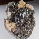 Bournonite with Arsenopyrite and Calcite - image 1