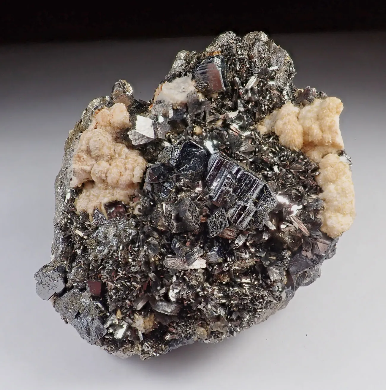 Bournonite with Arsenopyrite and Calcite - image 4