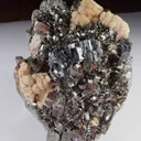 Bournonite with Arsenopyrite and Calcite - image 3