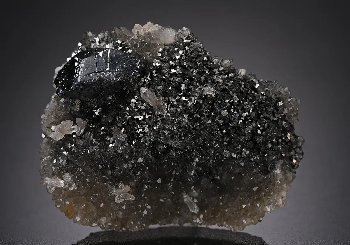 Bournonite with Arsenopyrite on Quartz - image 1