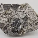Bournonite with Calcite and Pyrite - image 2