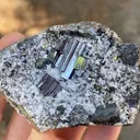 Bournonite with Calcite and Pyrite - image 5